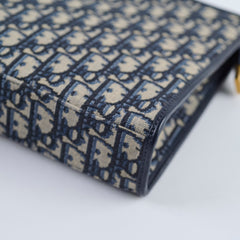 Christian Dior 30 Montaigne Dea Pouch Navy Oblique