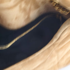 Saint Laurent Suede Lou Puffer Mini Brown