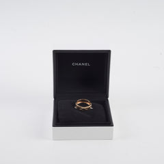 Chanel Coco Crush Beige Gold Ring Size 54
