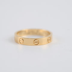 Cartier Love Ring Small Model Yellow Gold 55