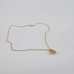 Hermes Amulettes Diamonds Kelly pendant 0.21CT Rose Gold