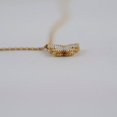 Van Cleef & Arpels VCA MOP Lucky Butterfly Pendant Necklace