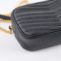 Saint Laurent Mini Lou Camera Bag Black