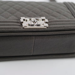 Chanel Old Medium Caviar Boy Grey 2019