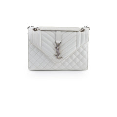 Saint Laurent Envelope Crossbody Medium White