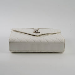 Saint Laurent Envelope Crossbody Medium White