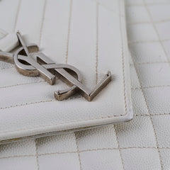 Saint Laurent Envelope Crossbody Medium White