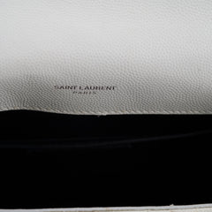 Saint Laurent Envelope Crossbody Medium White