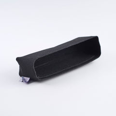 Chanel Old Medium Boy Bag Black Chevron Smooth Calfskin Gold HW