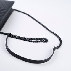 Saint Laurent Cassandre Envelope Wallet on Chain WOC Black