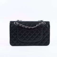 Chanel Medium/Large Caviar Double Classic Flap Black 2022