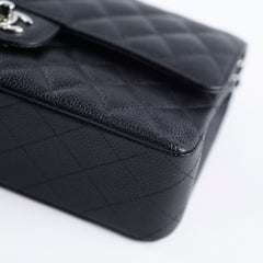Chanel Medium/Large Caviar Double Classic Flap Black 2022