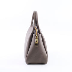 Prada Vitello Small Leather Tote Bag Taupe
