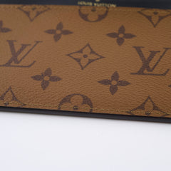 Louis Vuitton Slim Purse Wallet Reverse Monogram