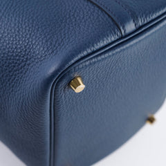 Hermes Picotin 18 Bleu Navy GHW B Stamp