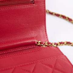 Chanel Wallet on Chain 19 WOC Red