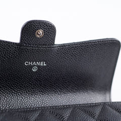 Chanel Long Caviar Black Wallet