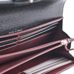 Chanel Long Caviar Black Wallet