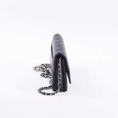 Chanel Classic WOC Black Lambskin Silver HW