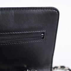 Chanel Classic WOC Black Lambskin Silver HW