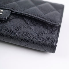 Chanel Classic Flap Long Wallet Caviar Black 2020