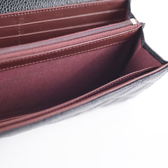 Chanel Classic Flap Long Wallet Caviar Black 2020