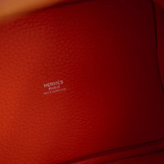 Hermes Picotin 18 Feu Clemence Leather T Stamp