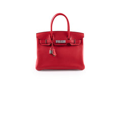 Hermes Birkin 30 Verso Rough Tomate/Naturel Sable Clemence 2019