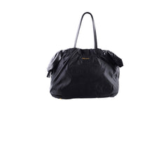 Prada Nylon Bow Shoulder Bag Black