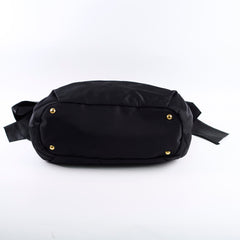 Prada Nylon Bow Shoulder Bag Black