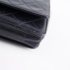 Chanel Lambskin Wallet On Chain WOC Black Series 19