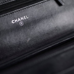 Chanel Lambskin Wallet On Chain WOC Black Series 19