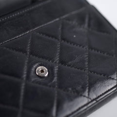 Chanel Lambskin Wallet On Chain WOC Black Series 19