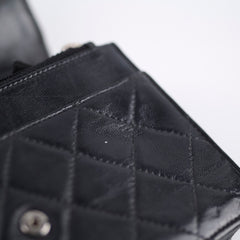 Chanel Lambskin Wallet On Chain WOC Black Series 19