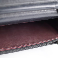 Chanel Lambskin Wallet On Chain WOC Black Series 19