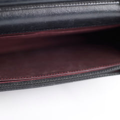 Chanel Lambskin Wallet On Chain WOC Black Series 19