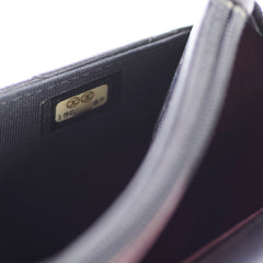 Chanel Lambskin Wallet On Chain WOC Black Series 19