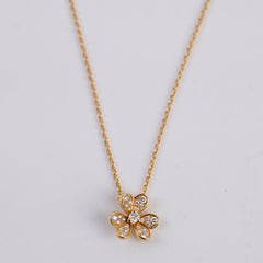 Van Cleef & Arpels Mini Frivole 18k Pink Gold Diamond Necklace 2021