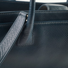 Chanel Executive Cerf Tote Navy Silver HW