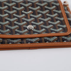 Goyard Goyardine Plumet Pocket Wallet Crossbody Bag Tan