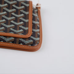 Goyard Goyardine Plumet Pocket Wallet Crossbody Bag Tan