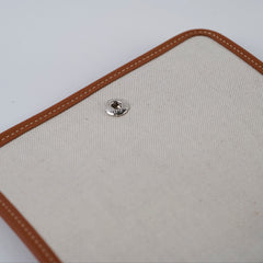 Goyard Goyardine Plumet Pocket Wallet Crossbody Bag Tan