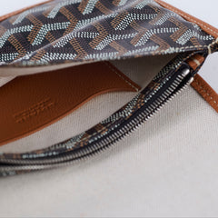 Goyard Goyardine Plumet Pocket Wallet Crossbody Bag Tan