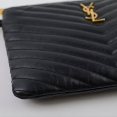 Saint Laurent Wristlet Pouch Black