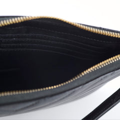 Saint Laurent Wristlet Pouch Black