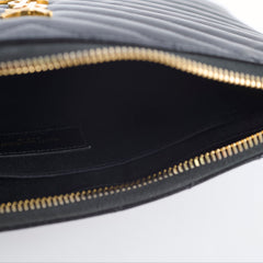 Saint Laurent Wristlet Pouch Black