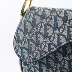 Christian Dior Saddle Medium Oblique Navy