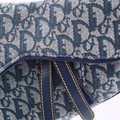 Christian Dior Saddle Medium Oblique Navy