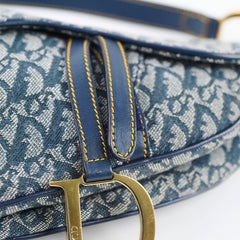 Christian Dior Saddle Medium Oblique Navy