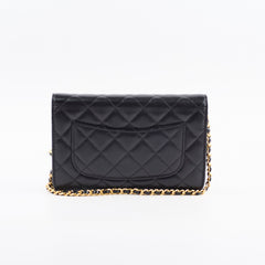 Chanel Caviar Wallet On Chain WOC Black 29 Series
